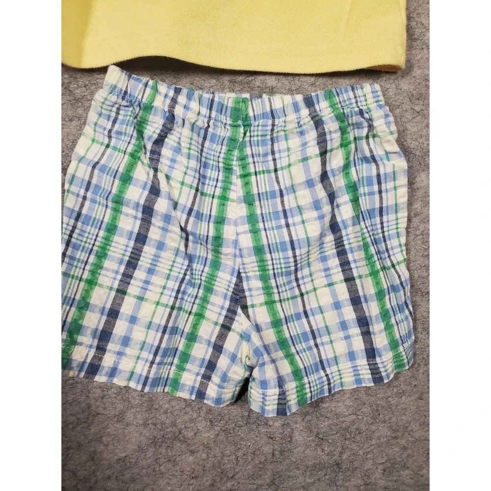 Vintage Baby Mickey Embroidered Shirt 18 Month Golfing With Matching Shorts